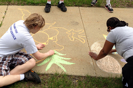 Interesting Character on the Sidewalk